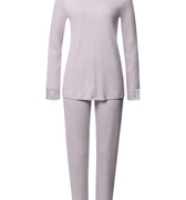 Kalea Floral Tulle Cotton Pajama Set | Pink Lavender 74788-2463